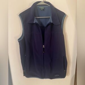 VTG LL BEAN FLEECE FULL ZIP VEST